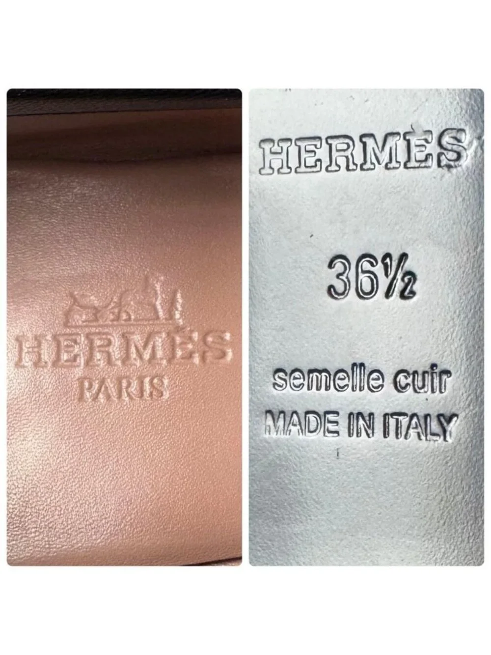 Hermes Mokarin Paris Black Loafers